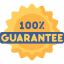 100% guarantee icon